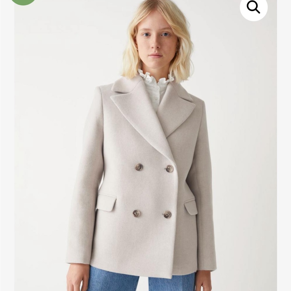 & Other Stories Oversized Double Breasted Jacket 8